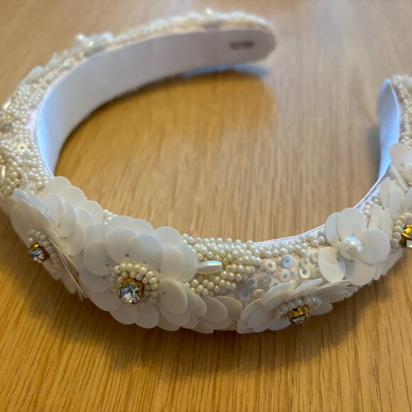 Anthropologie Floral Beaded Headband - $30 - Picture 2 of 3